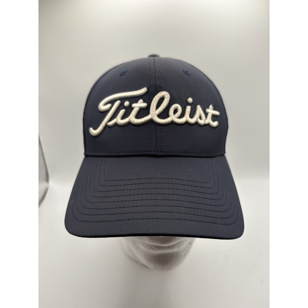 Titleist Official Golf Hat Cap Navy White Pro V1 FJ Adult White Logo